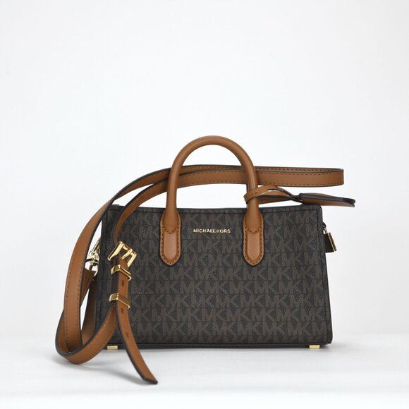 Michael Kors Scarlett Logo Extra Small East West Crossbody Bag - Brn/Acorn - Picture 4 of 11